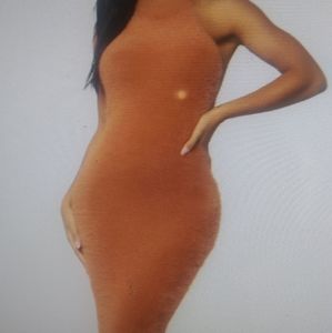 Fuzzy midi dress.  NWOT